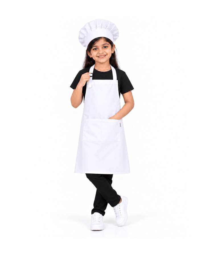 Kids Apron with Chef Cap