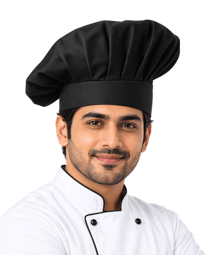 Long Chef Cap #color_black
