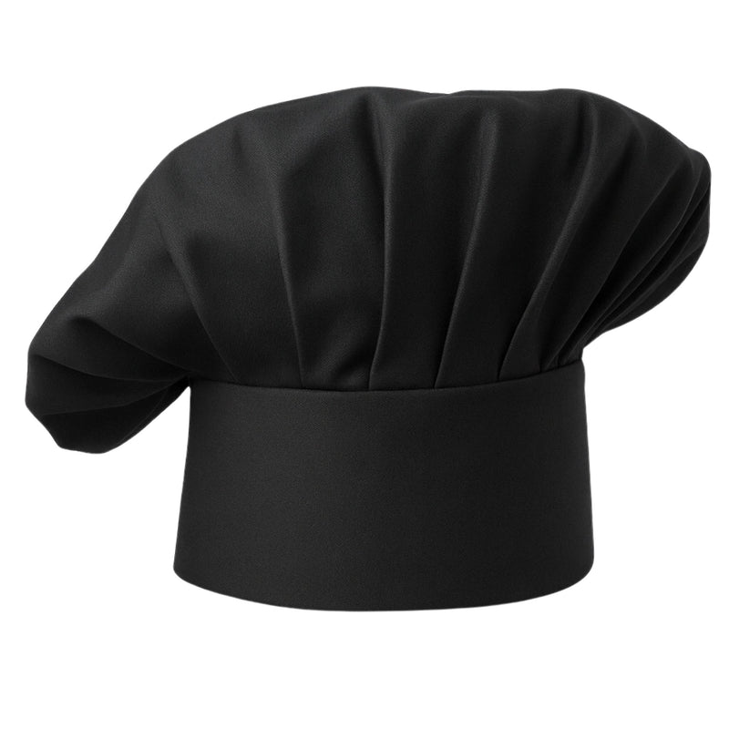 uniformer Chef Cap Adjustable & Breathable Hat (Black)
