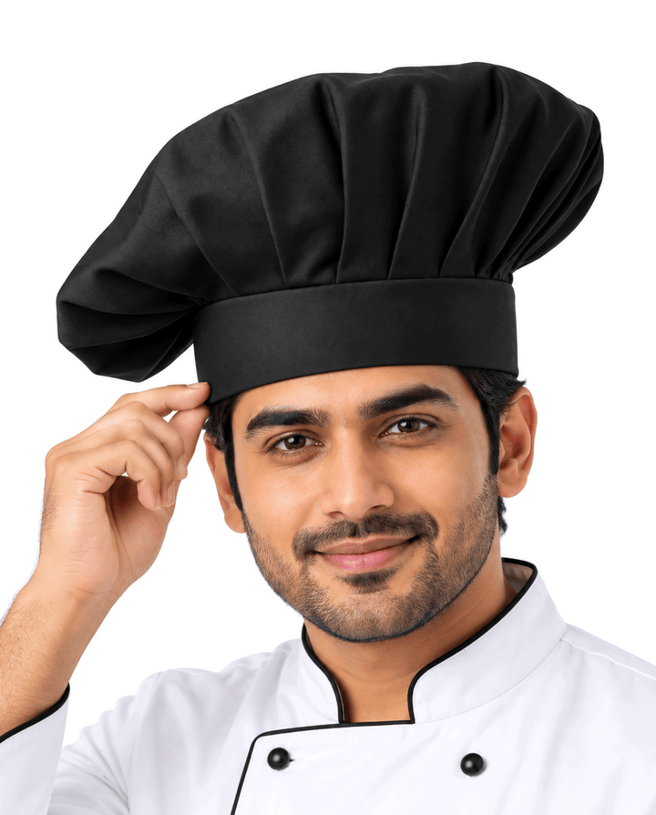 Long Chef Cap #color_black