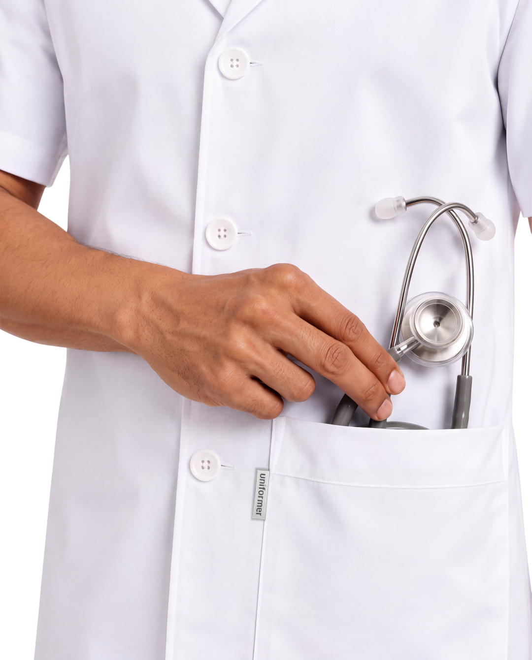Half Men's Lab Coat Apron