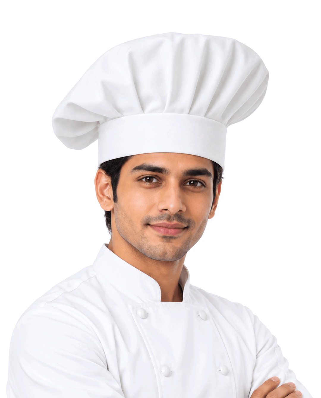 Long Chef Cap #color_white