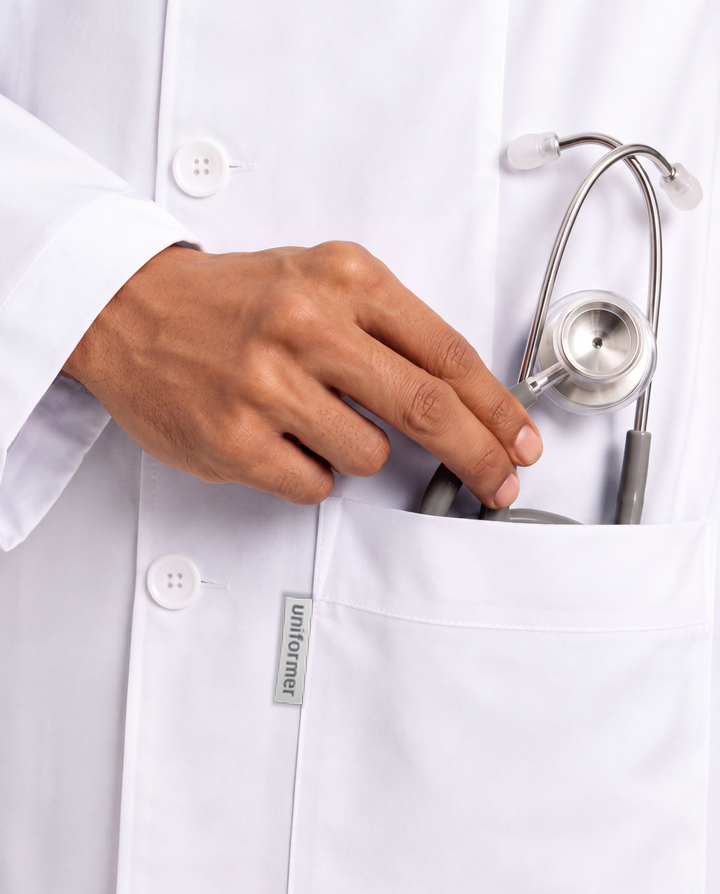 Full Men's Lab Coat Apron