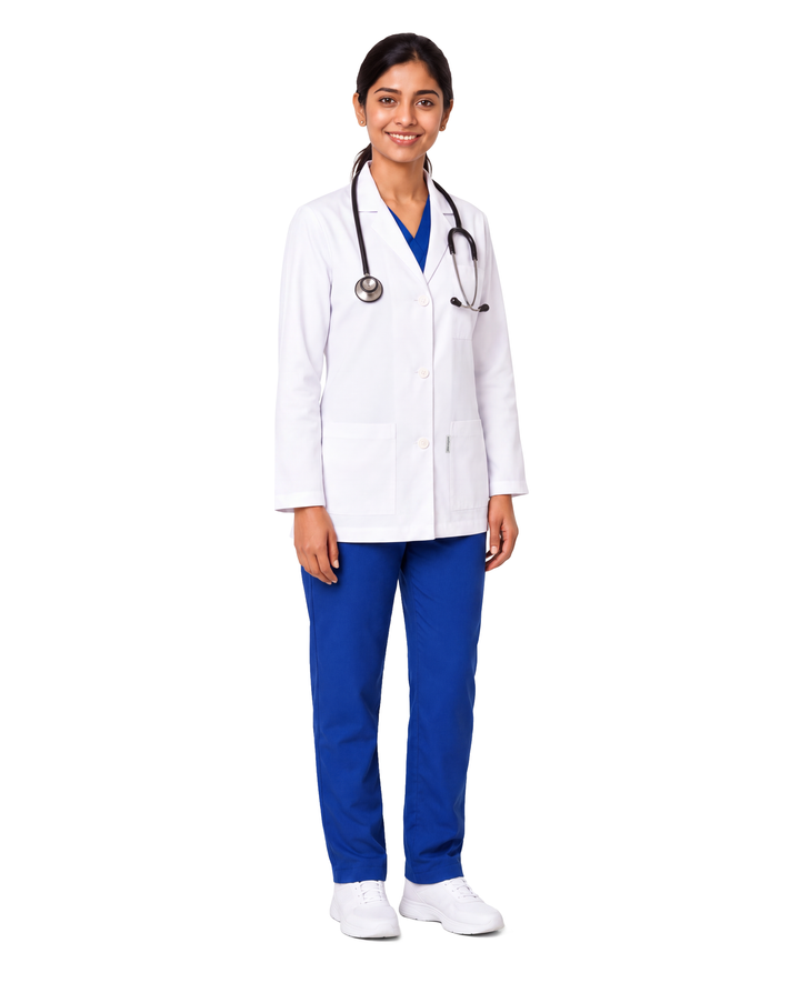 Full Women's Lab Coat Apron