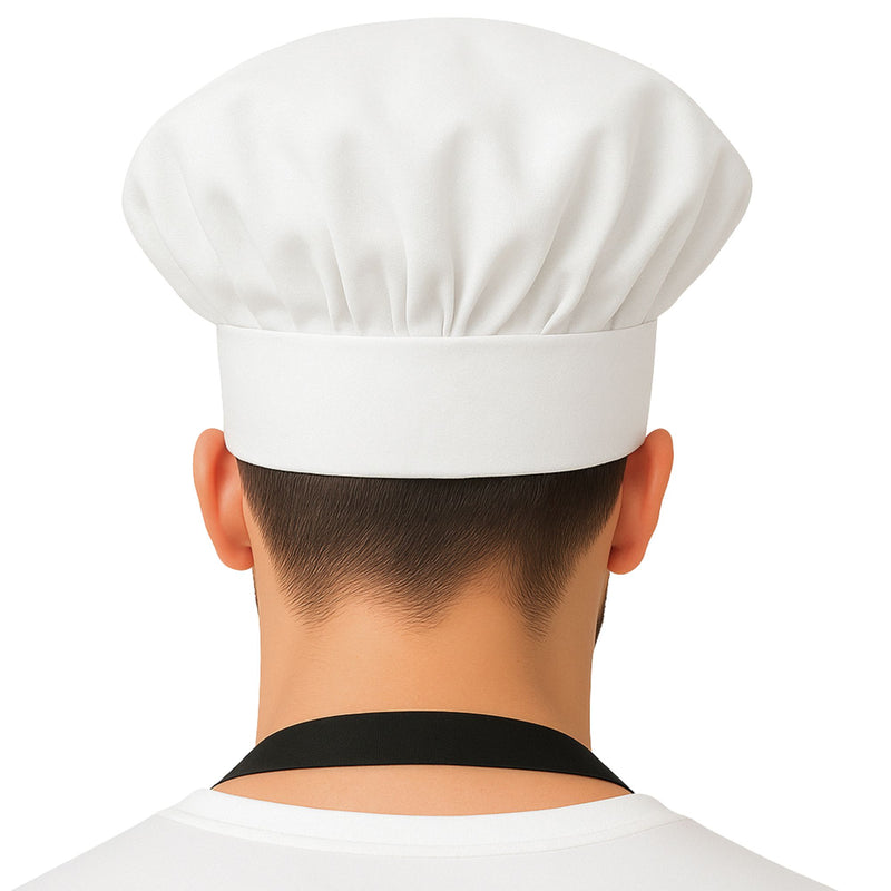 uniformer Chef Cap Adjustable & Breathable Hat (White)