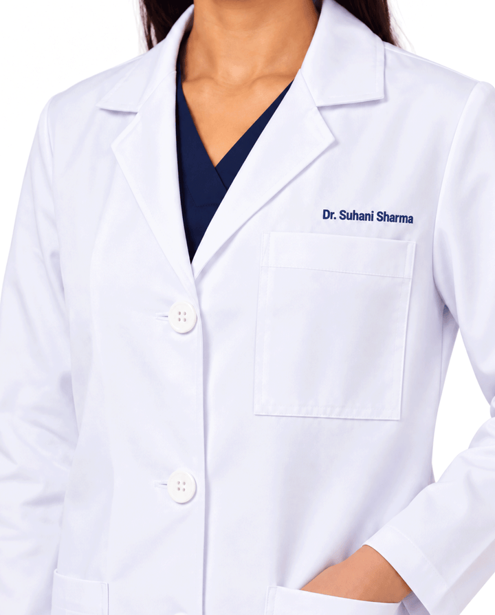 Full Women's Lab Coat Apron