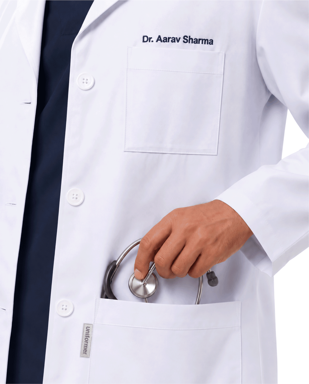Full Men's Lab Coat Apron