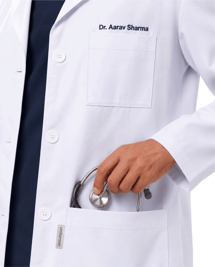 Full Men's Lab Coat Apron