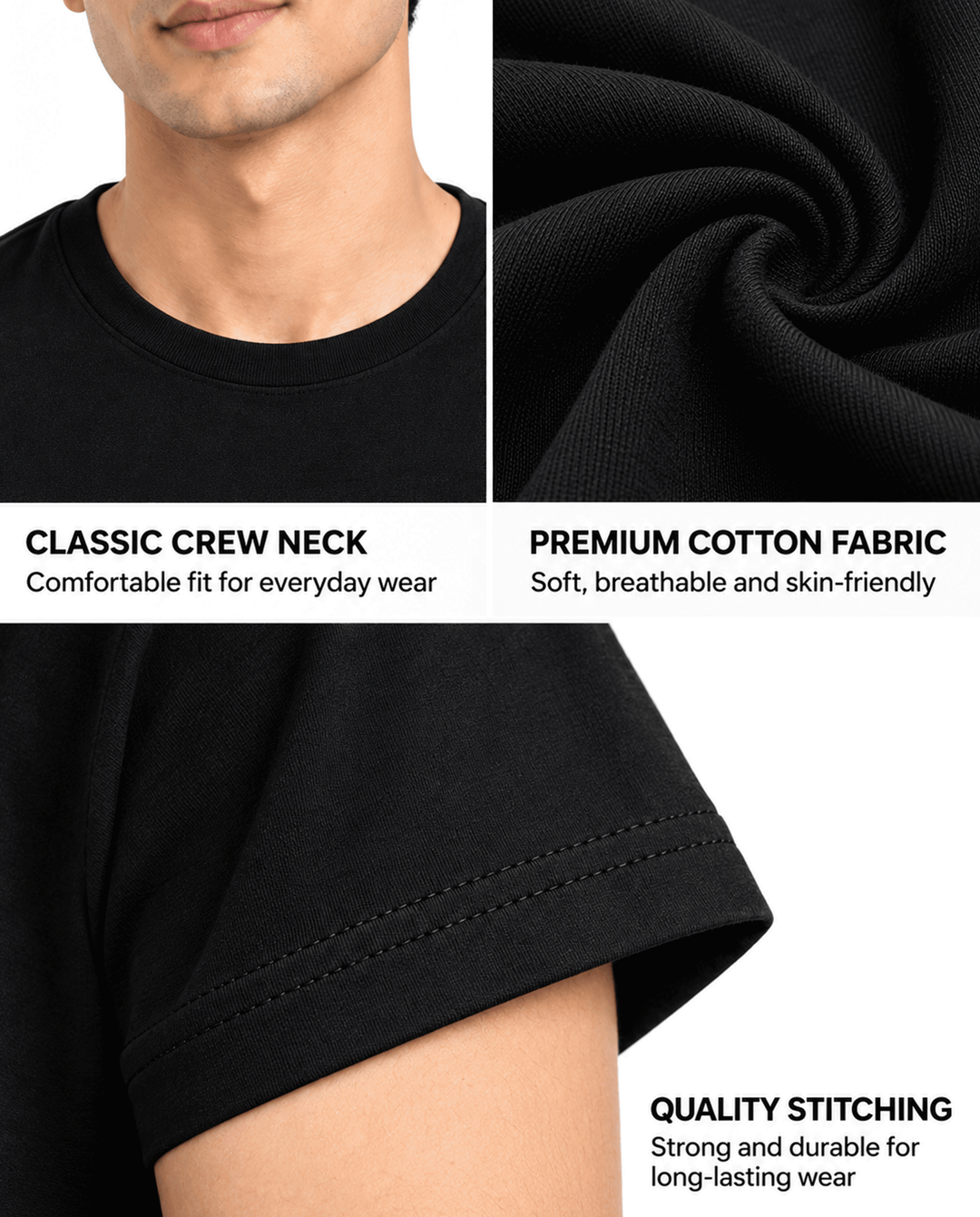 Classic Round Neck T-shirt