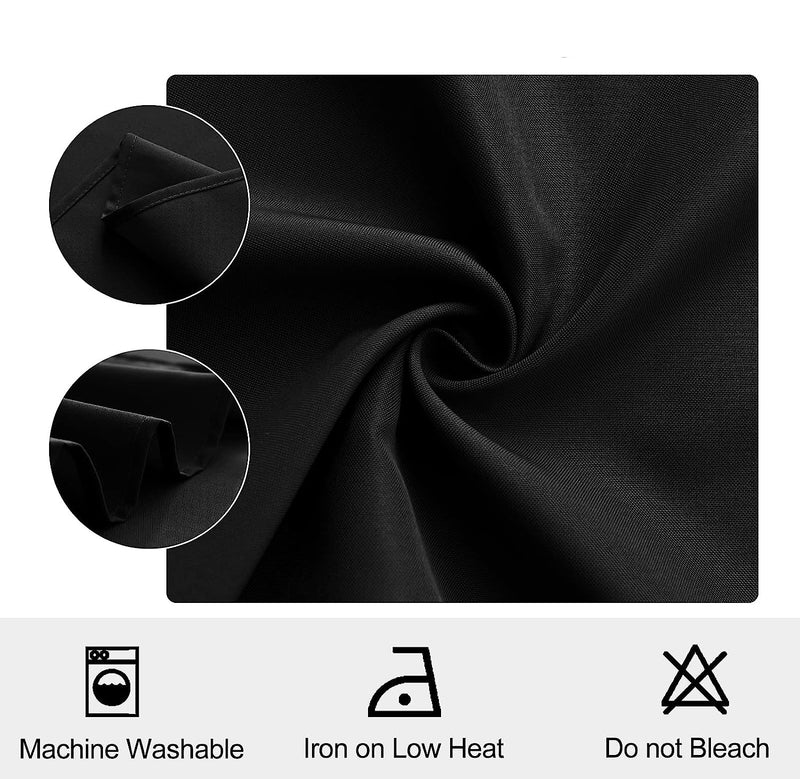Black Table Napkins - Pack of 6(Personalisation Available)