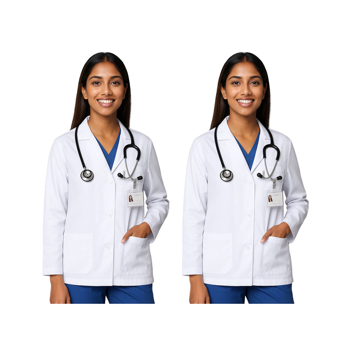 Women Full Lab Coat Pack of 2