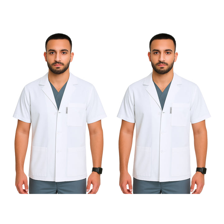Mens Half Lab Coat Pack of 2