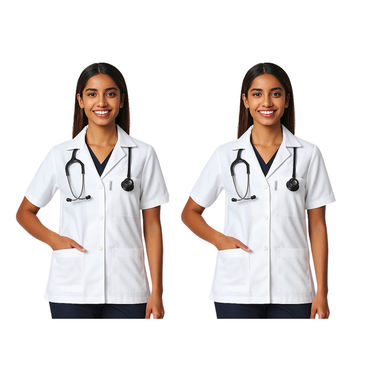 Women Half Lab Coat Pack of 2