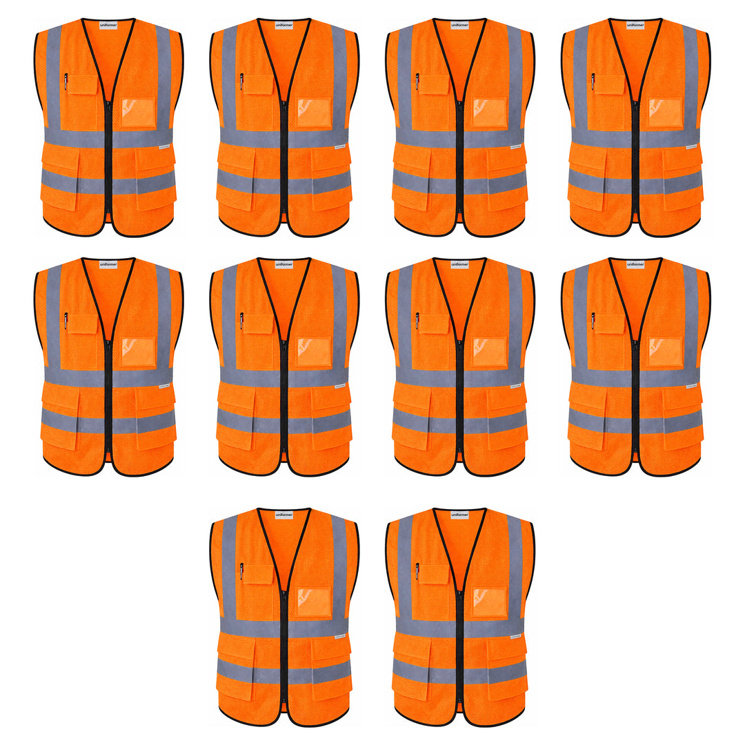 Premium Safety Jacket Pack of 10