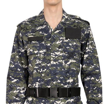 Cotton Polyester Indian Navy Camouflage Digital Uniform, Size: Large