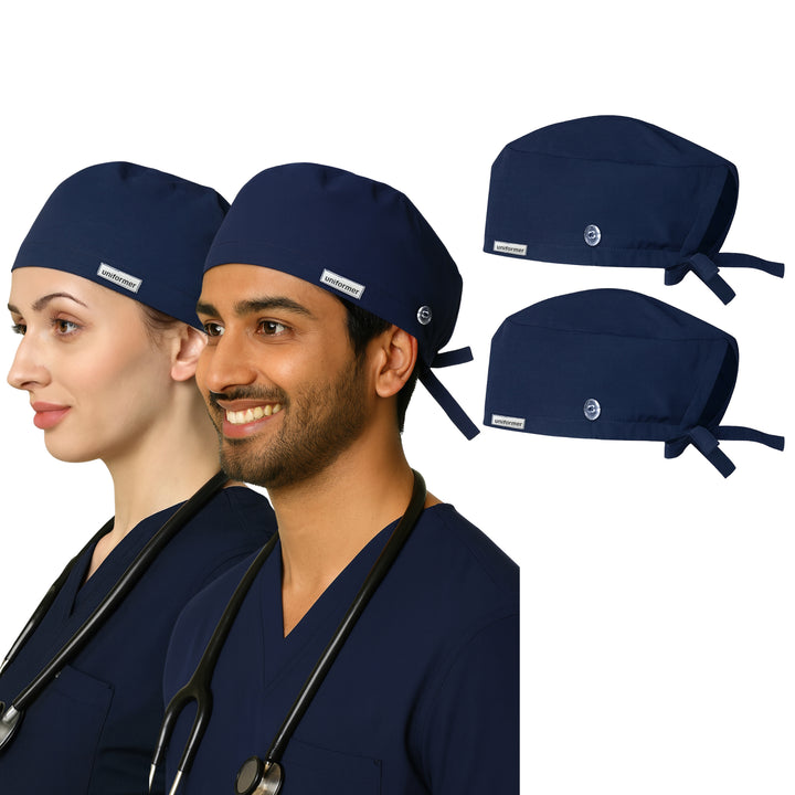 uniformer Unisex Scrub Cap Pack of 2