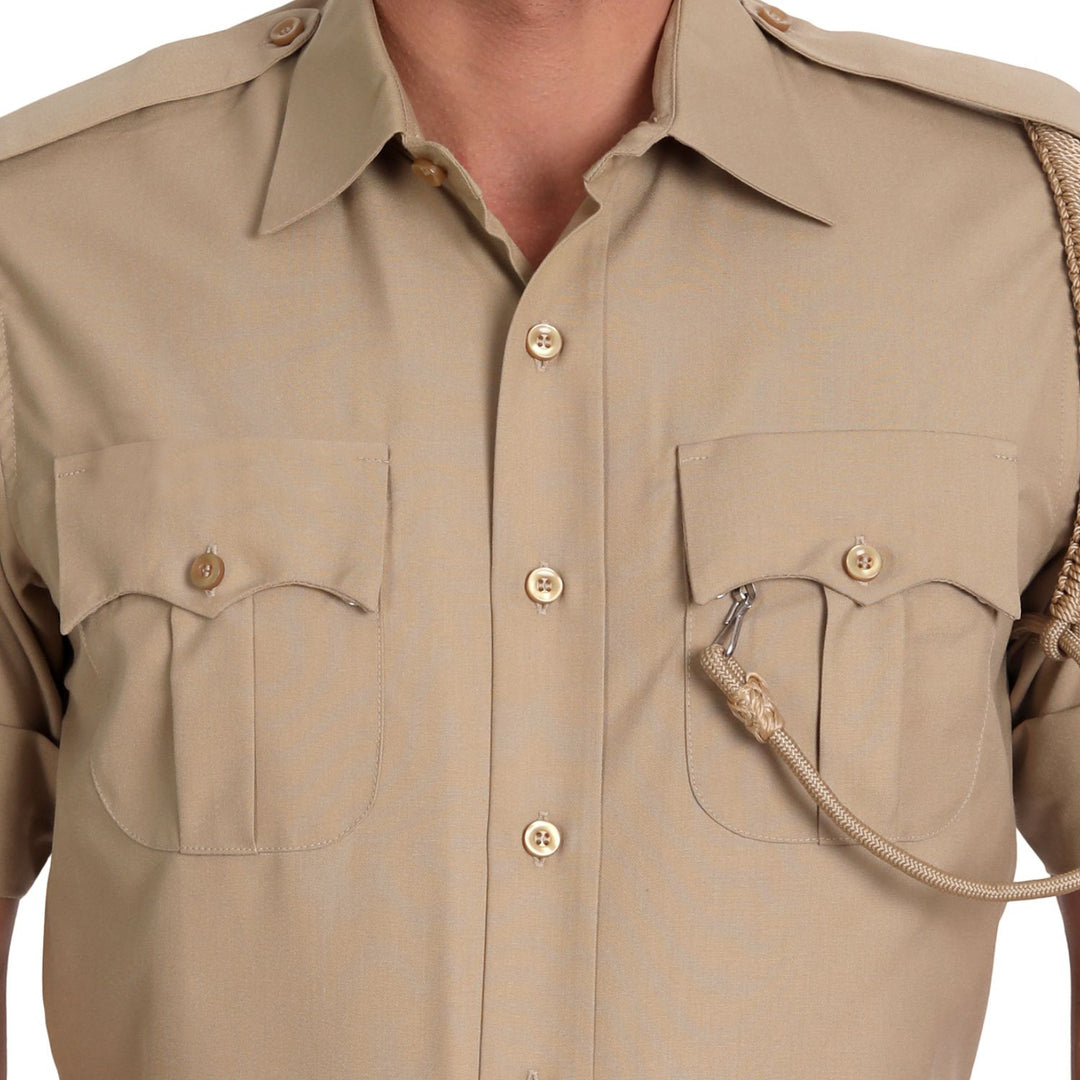 Police Khaki Half Shirt