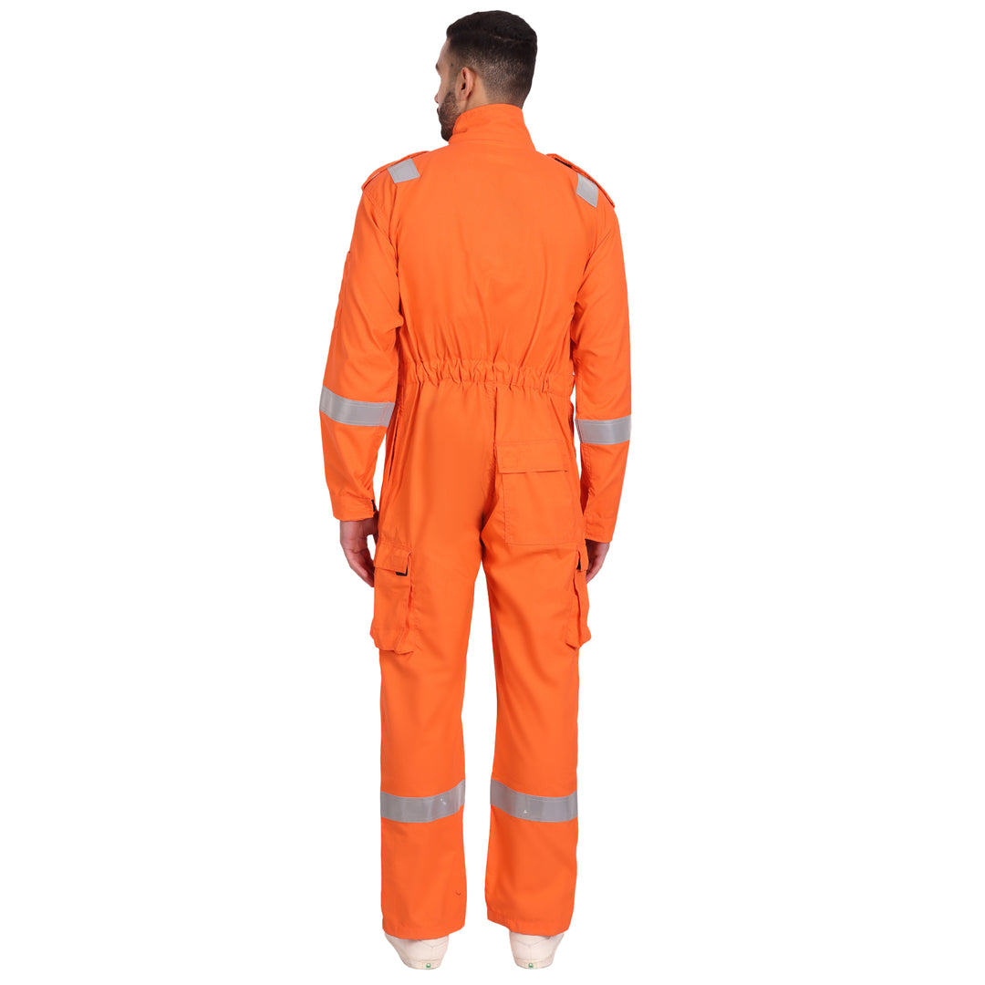 Treated Flame Retardant Coverall