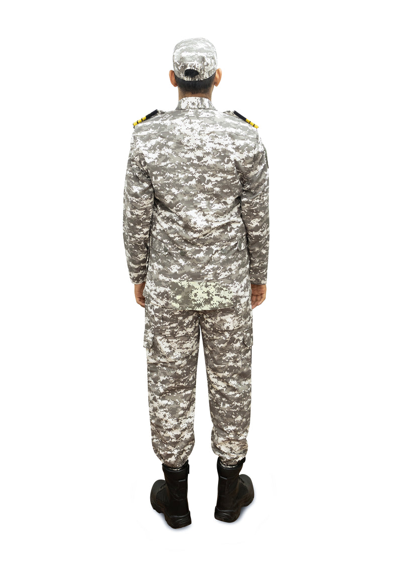 Indian Coast Guard Uniform - Digital Camouflage for Men (Jacket, Trouser And Cap)