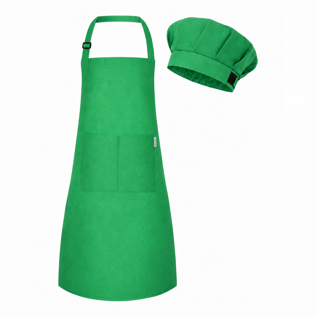 Kids Apron with Chef Cap Pack of 12