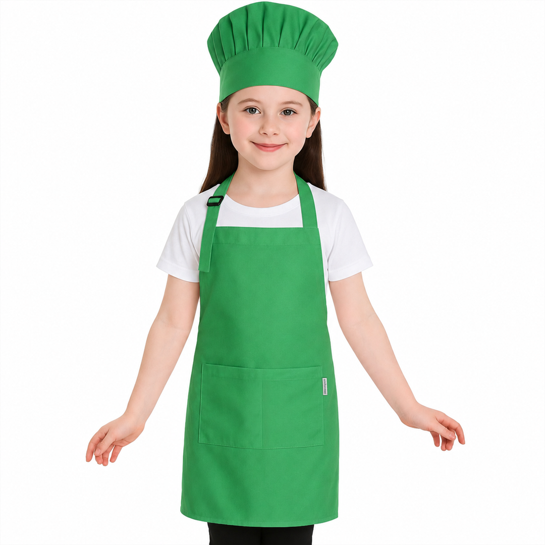 Kids Apron with Chef Cap