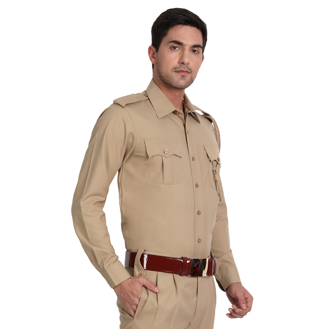 Police Khaki Full Shirt