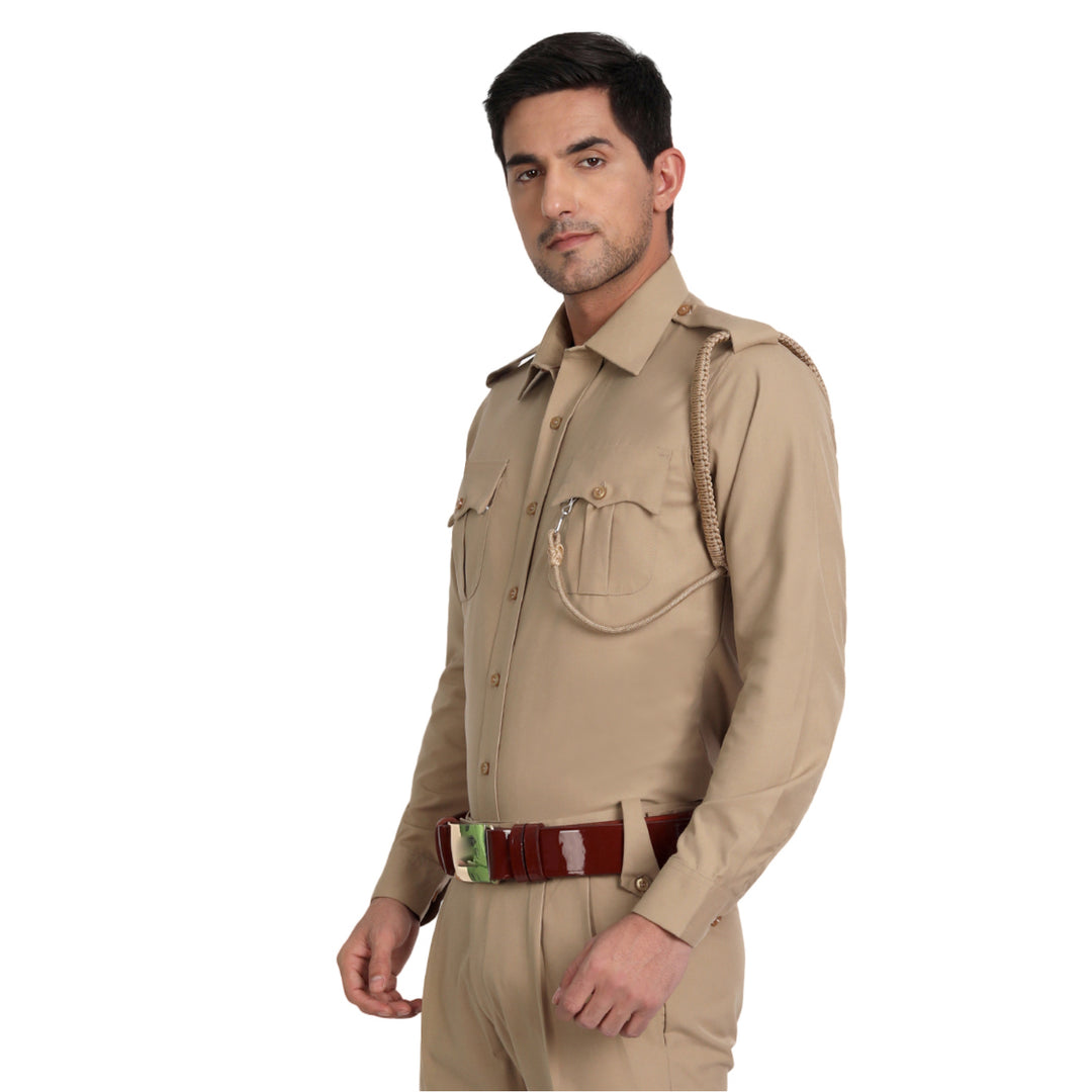 Police Khaki Full Shirt