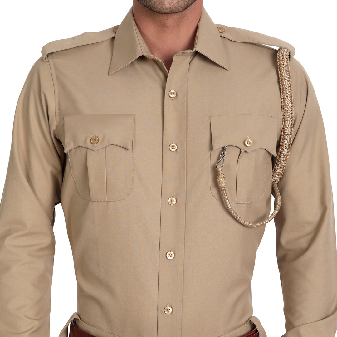 Police Khaki Full Shirt