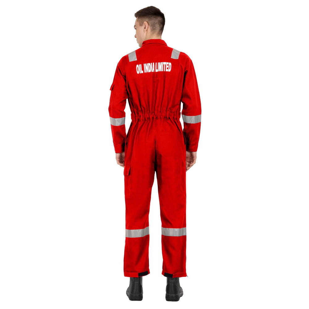 OIL India Uniform Coverall Full Sleeves - Red - uniformer