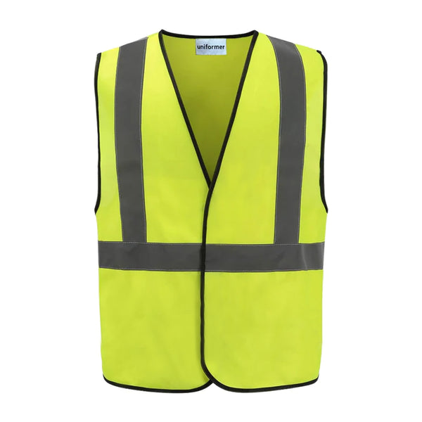 Pack Of 10 Reflective Safety Jacket - Yellow