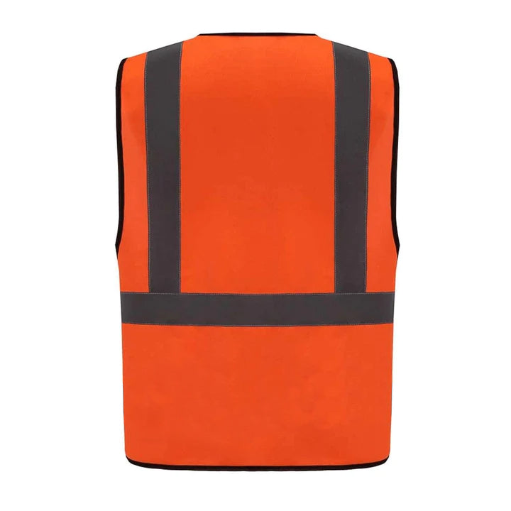 Pack Of 5 Reflective Safety Jacket - Orange