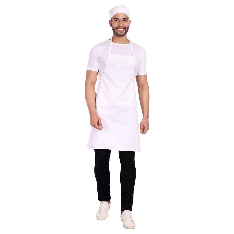 White Chef Apron and Cap - uniformer