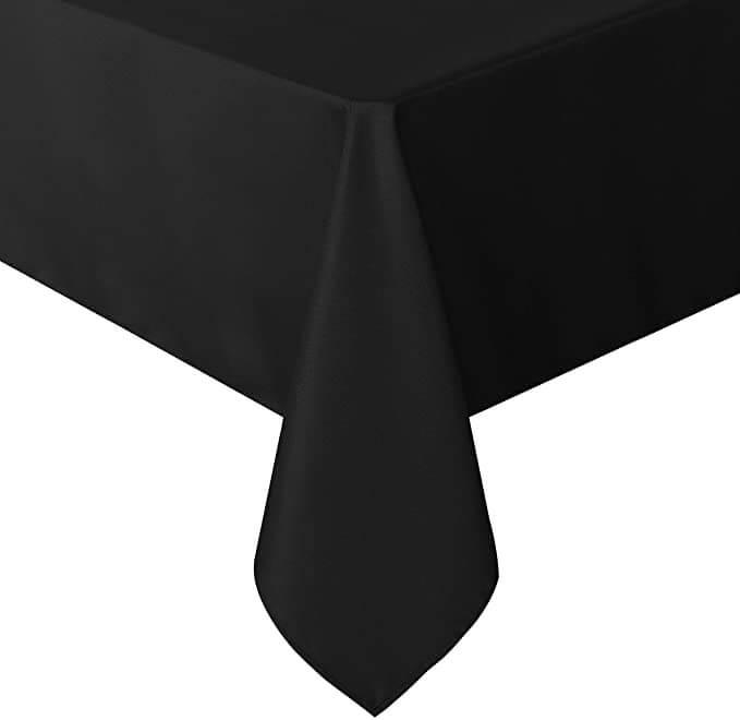 Black Rectangle Table Cloth - uniformer
