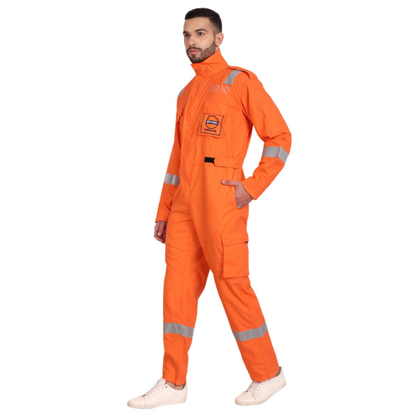 IOCL Uniform Treated FR Coverall - Orange - uniformer