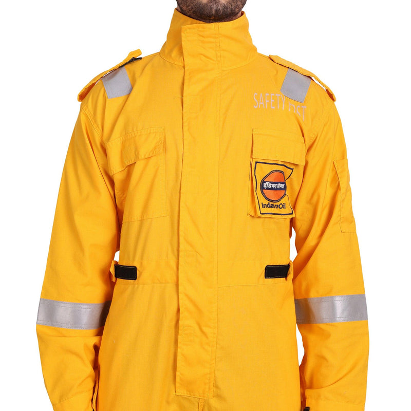 IOCL Uniform Treated FR Coverall - Yellow - uniformer