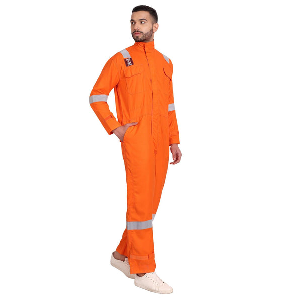 ONGC Uniform Cotton Coverall - Orange - uniformer
