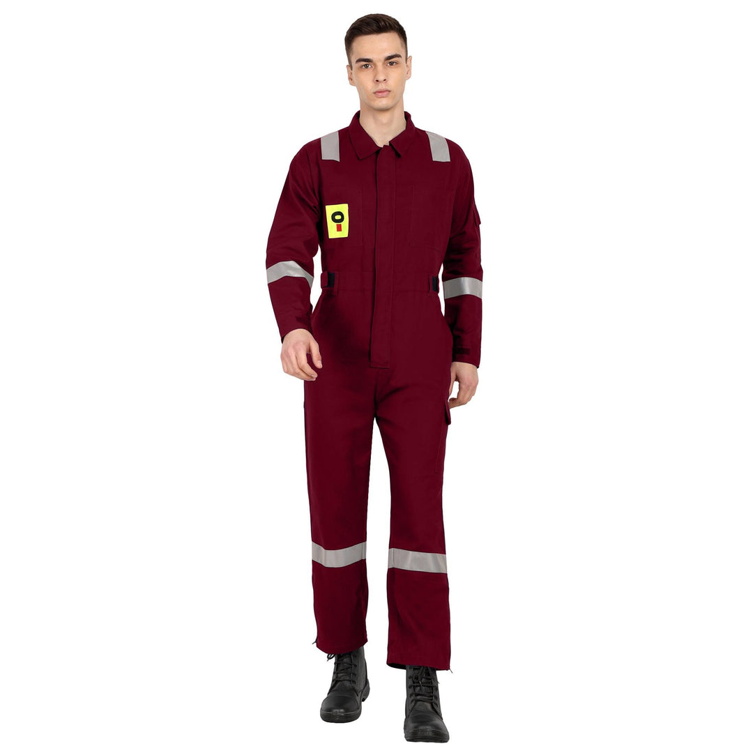 OIL India Uniform Coverall Full Sleeves - Maroon - uniformer