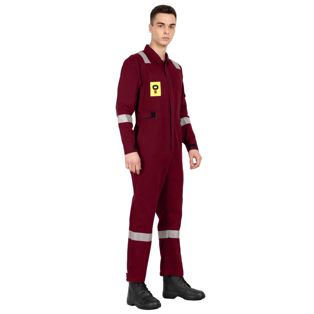 OIL India Uniform Coverall Full Sleeves - Maroon - uniformer