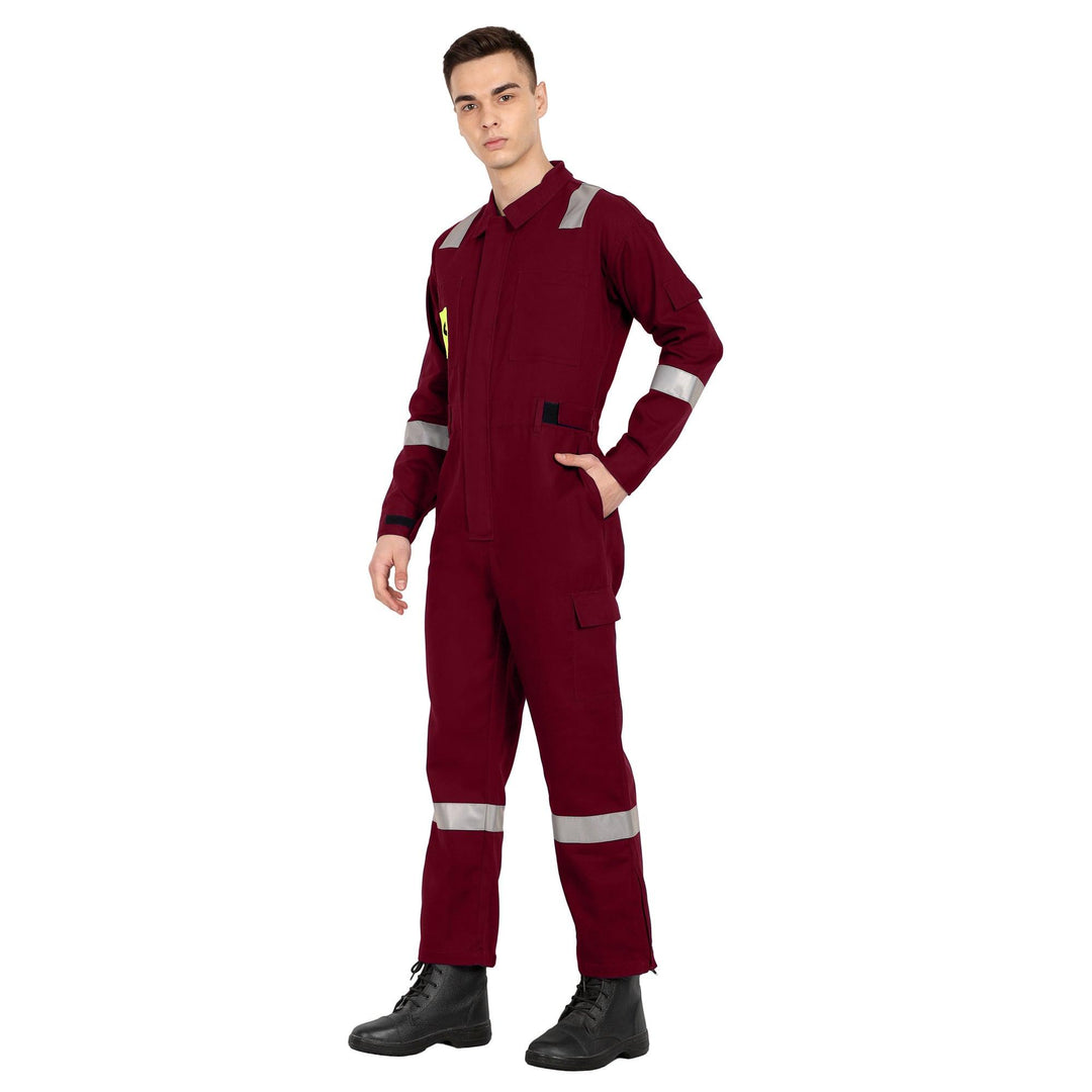 OIL India Uniform Coverall Full Sleeves - Maroon - uniformer