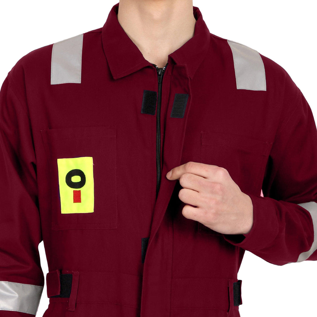 OIL India Uniform Coverall Full Sleeves - Maroon - uniformer