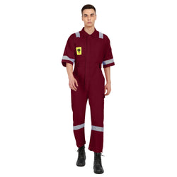 OIL India Uniform Coverall Half Sleeves - Maroon - uniformer