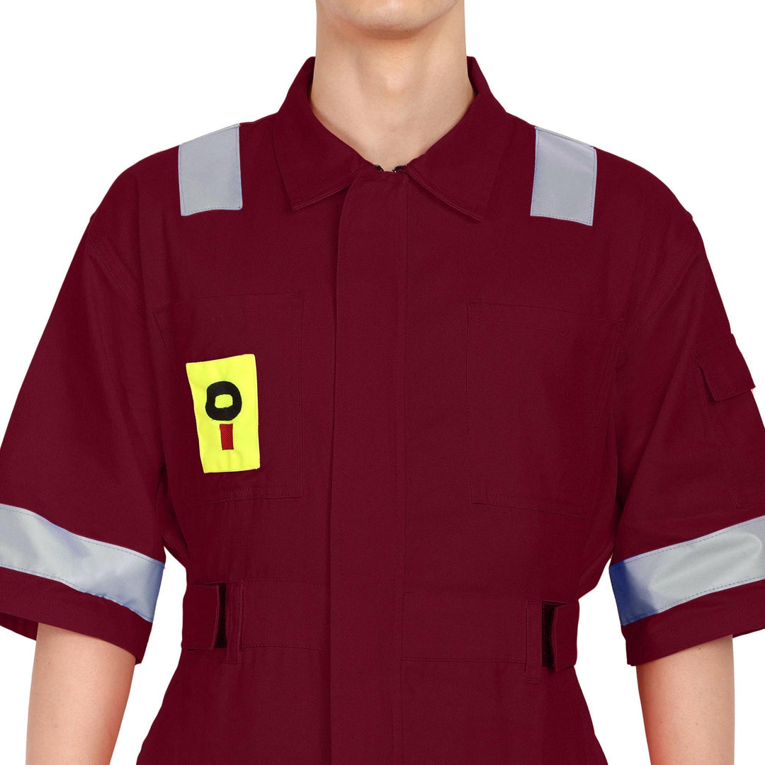 OIL India Uniform Coverall Half Sleeves - Maroon - uniformer