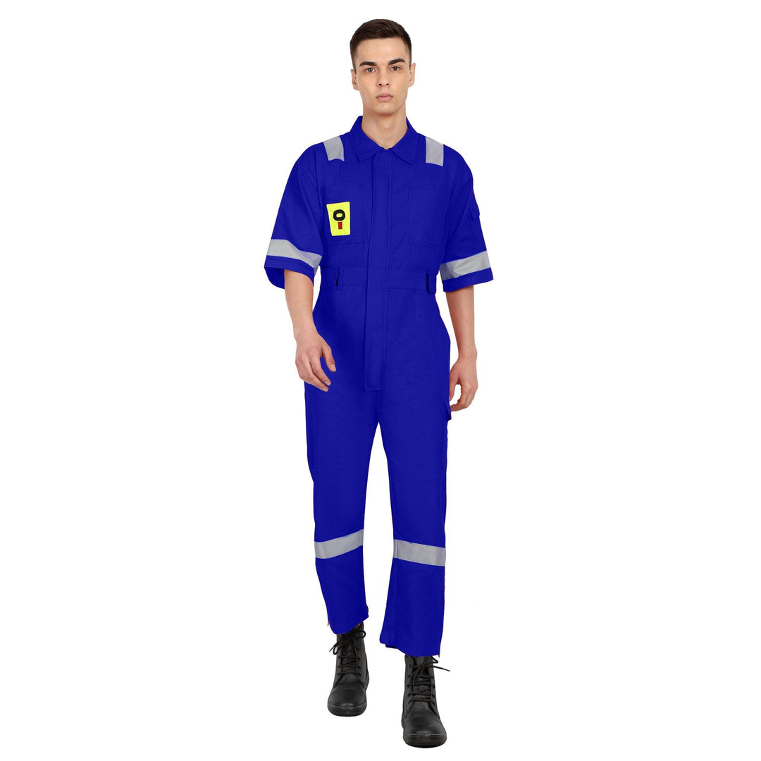 OIL India Uniform Coverall Half Sleeves - Korn Blue - uniformer