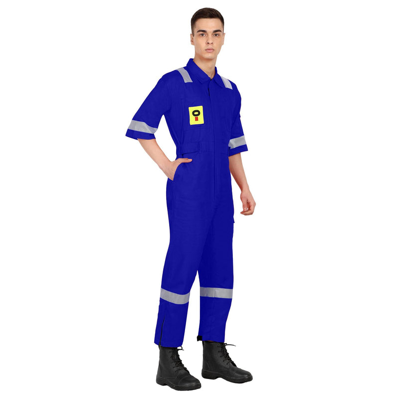 OIL India Uniform Coverall Half Sleeves - Korn Blue - uniformer