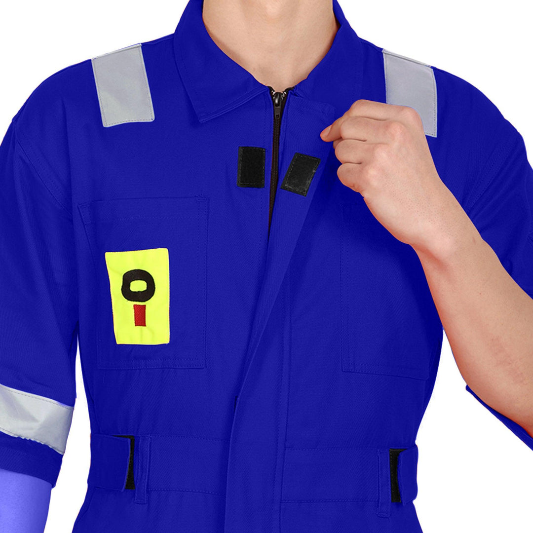 OIL India Uniform Coverall Half Sleeves - Korn Blue - uniformer
