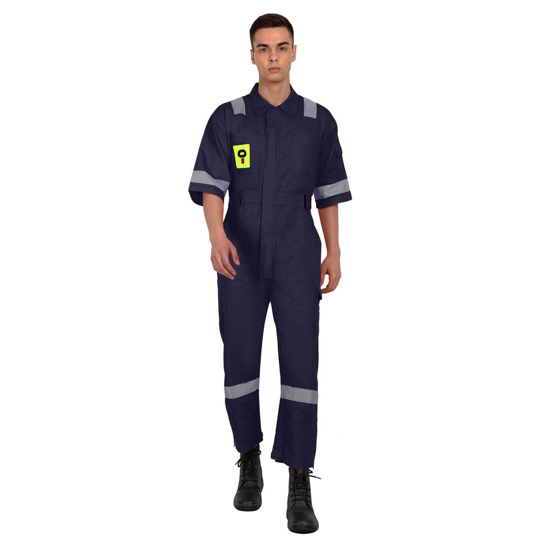 OIL India Uniform Coverall Half Sleeves - Navy Blue - uniformer