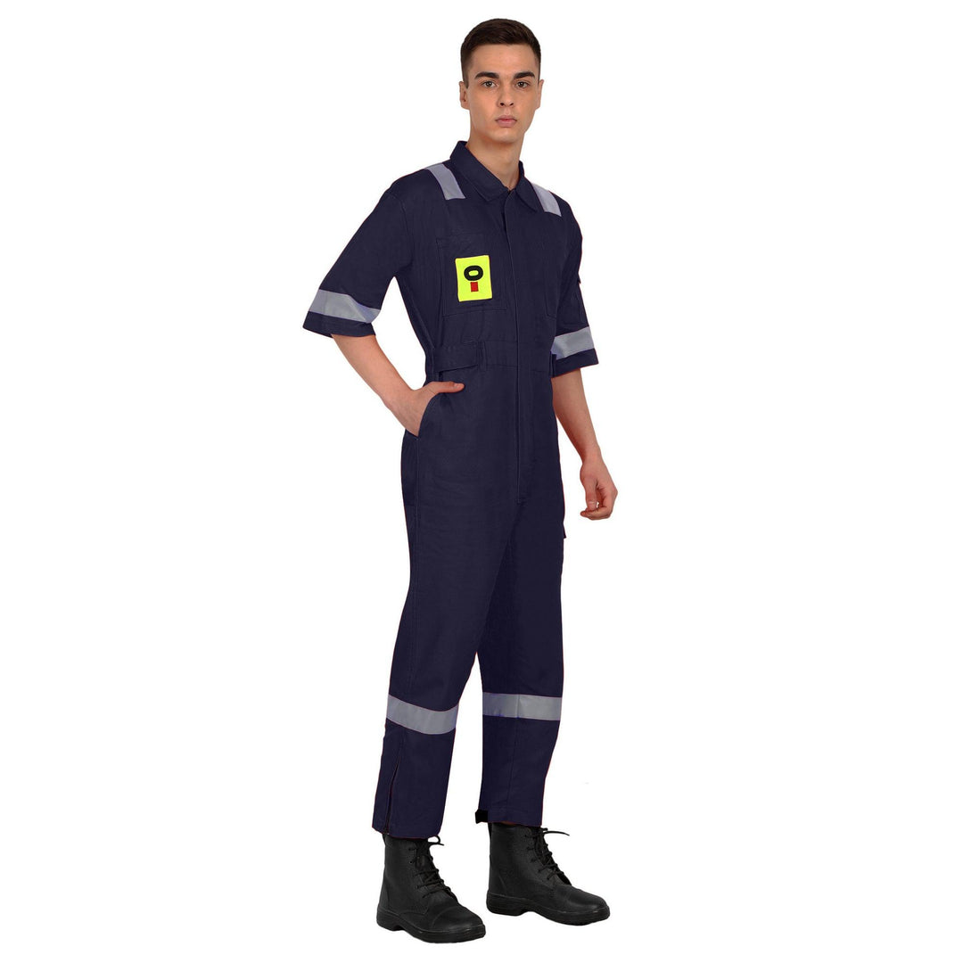 OIL India Uniform Coverall Half Sleeves - Navy Blue - uniformer