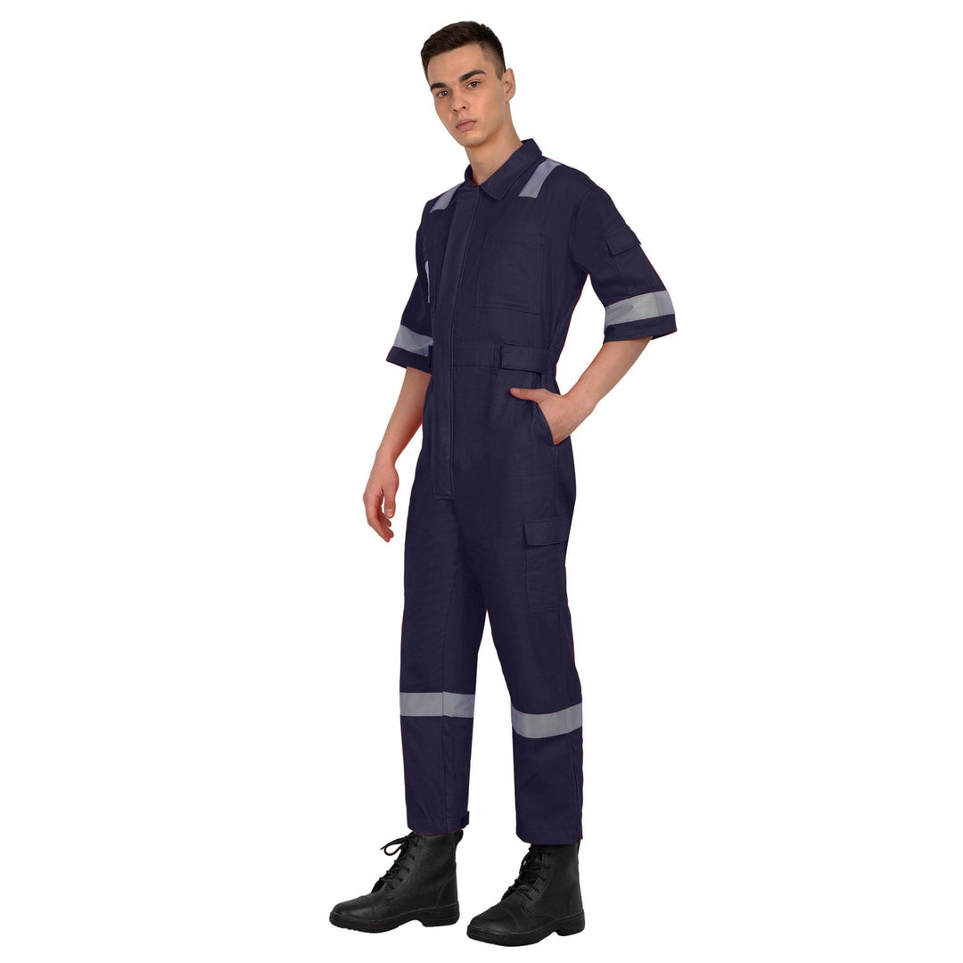 OIL India Uniform Coverall Half Sleeves - Navy Blue - uniformer