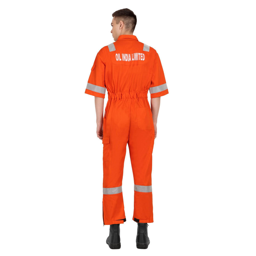 OIL India Uniform Coverall Half Sleeves - Orange - uniformer