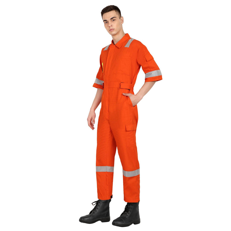 OIL India Uniform Coverall Half Sleeves - Orange - uniformer